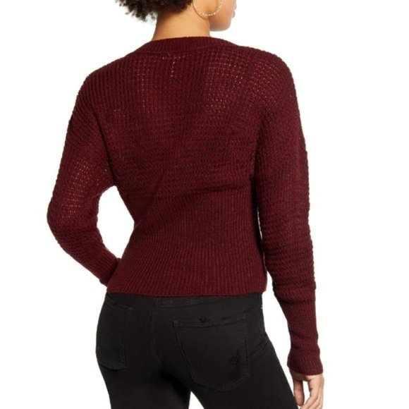 Leith Dolman Sleeve V-Neck Sweater - Picture 2 of 8